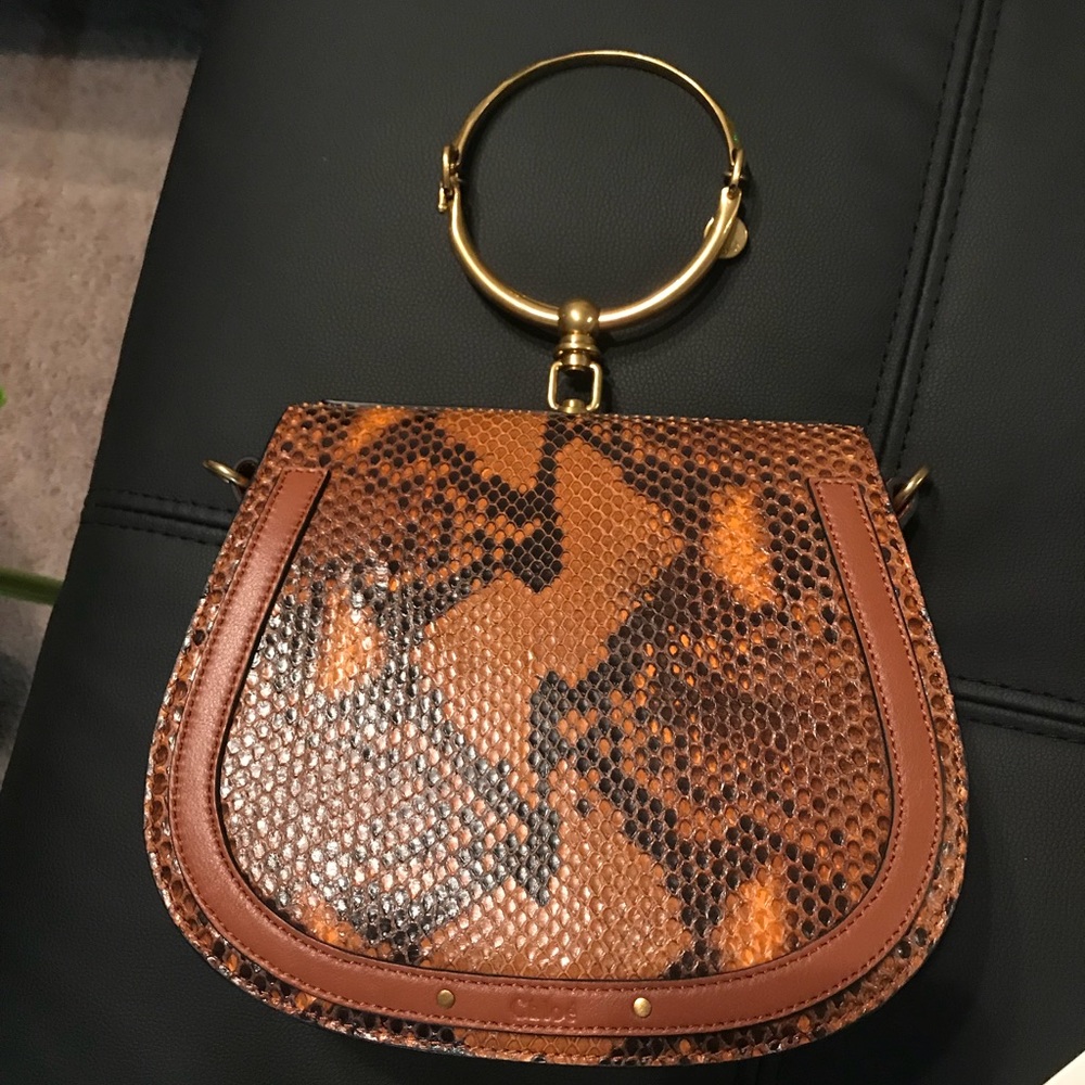 Nile Small Python Bracelet Crossbody Bag - Picture 2 of 5